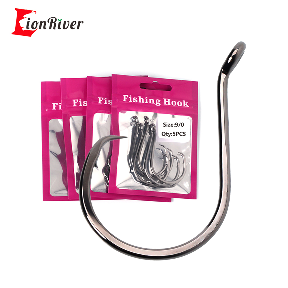 Fishing Hook Offset - Lionriver Gancio circolare pesante in nichel