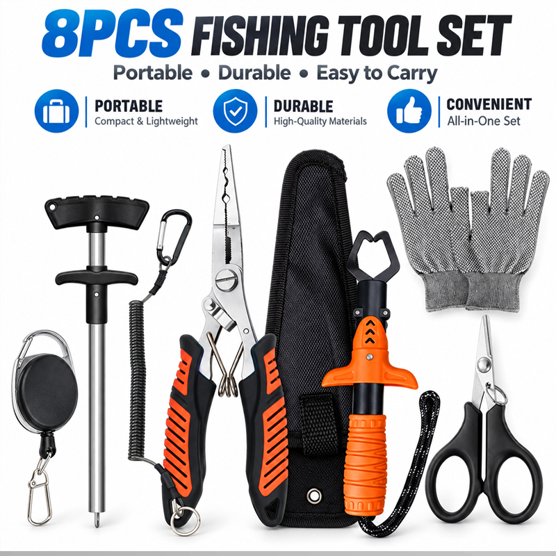 Fishing Hook Remover - Set professionale di pinze multifunzionali per