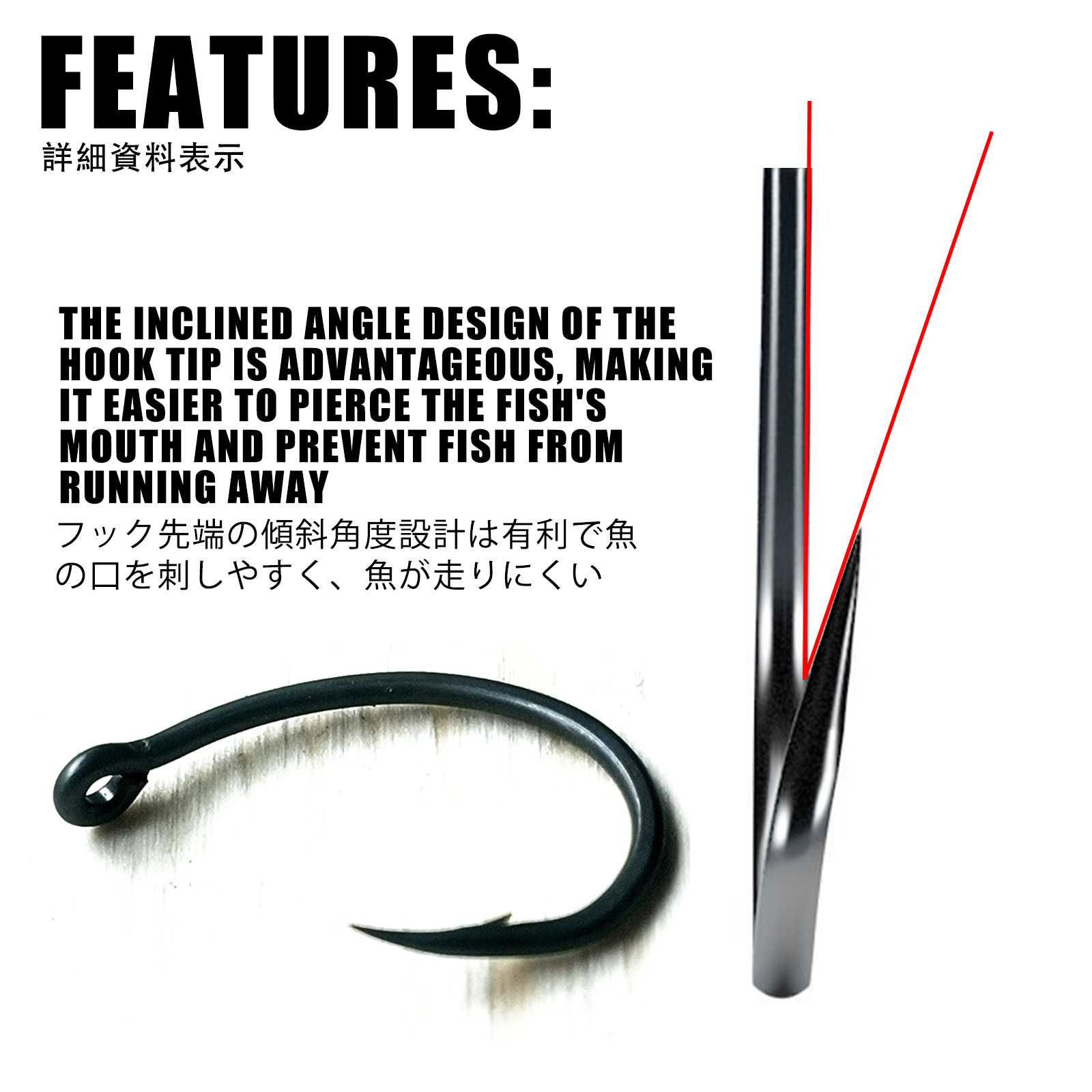 50 pz Ami da pesca alla carpa  - Fishing Hook Offset recensione e prezzo
