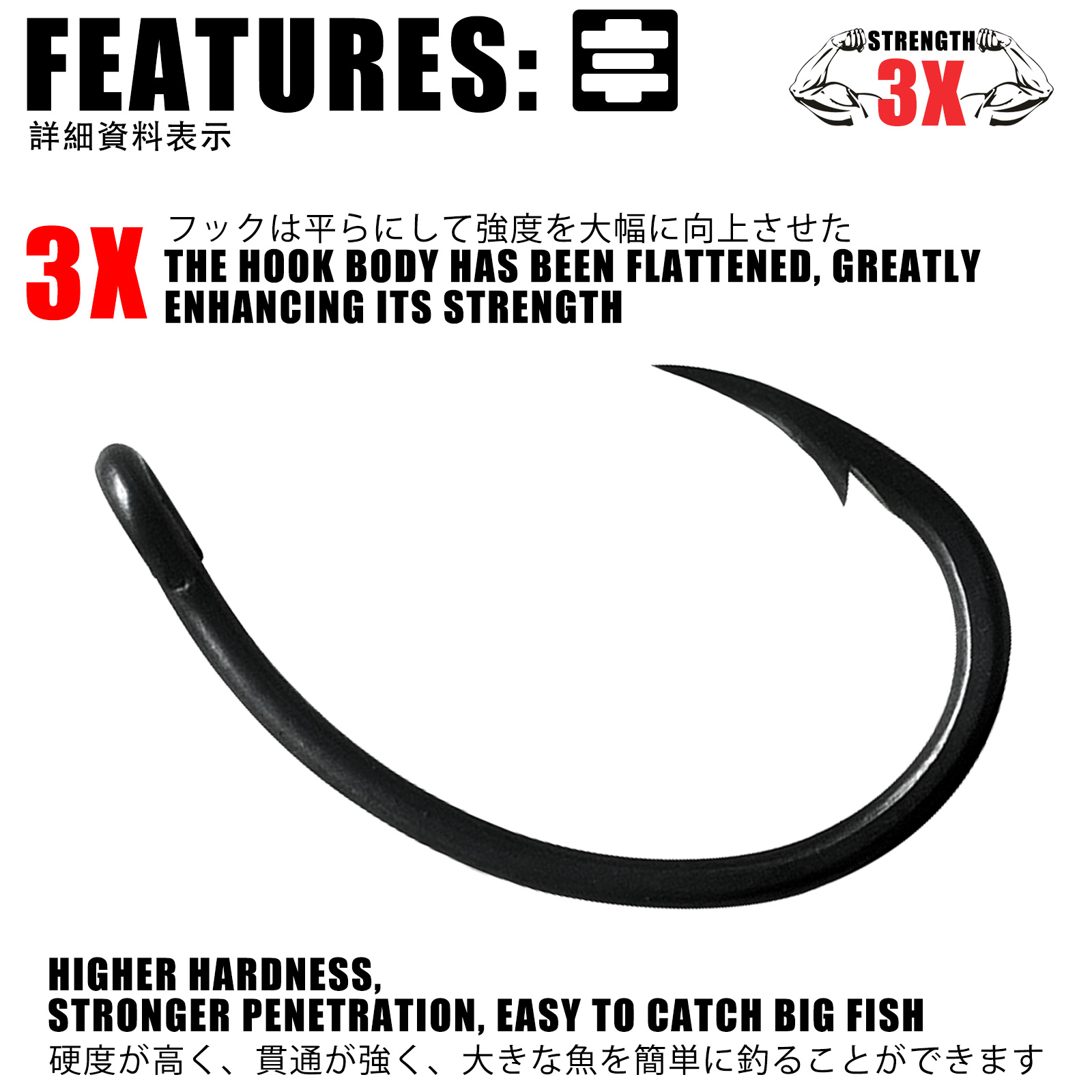 50 pz Ami da pesca alla carpa  - Fishing Hook Offset recensione e prezzo